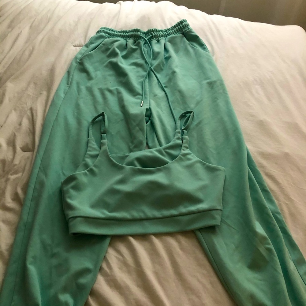 2 piece sweat suit